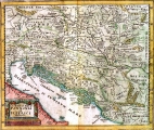CLUVERIUS, PHILIPP: MAP OF PANNONIA AND ILLYRICUM